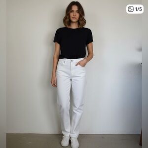 Burberry Women's Crisp White Straight Jeans